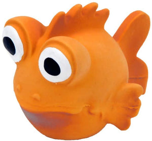 Rascals 3.5" Latex Goldfish Small Dog Toy w/Squeaker
