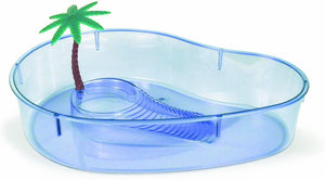 Lee's Turtle Lagoon, Kidney w/Plant, 14-Inch by 10-1/8-Inch by 3-Inch