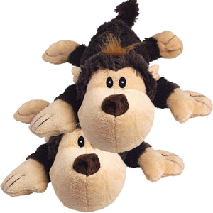 KONG Spunky Monkey Cozie Dog Toy, Small (2 Pack)