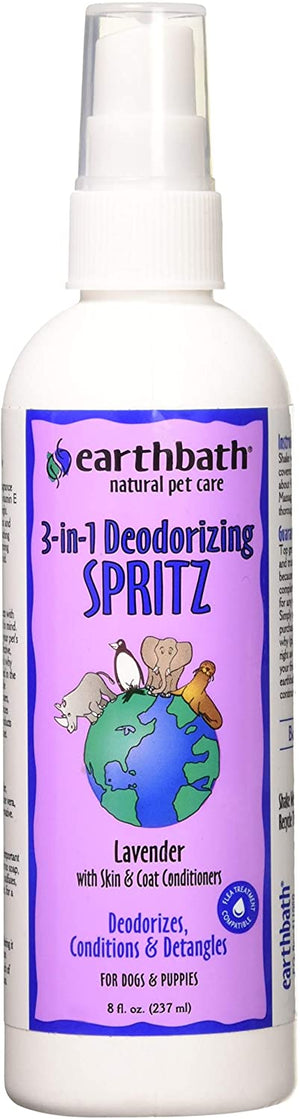 Earth Bath Lavender 3 - in - 1 Deodorizing Spritz for Dogs 8oz