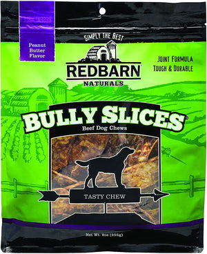 Slices Beef chewy dog food, Peanut Butter, Red Barn Naturals Bully, 9 Ounce, 3 Pack