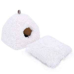 Pet Dog Bed House Warm Soft Breathable